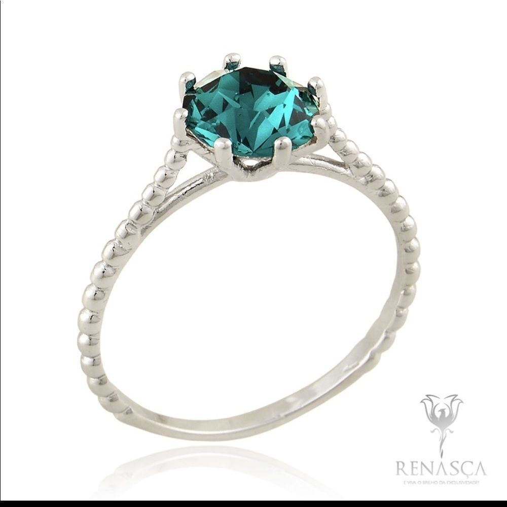 Swarovski authentic Crystals Ring White Rhodium plated